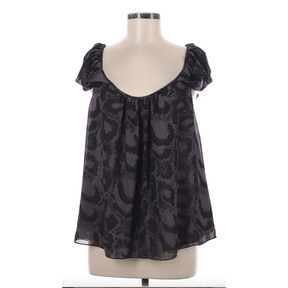 Rebecca Taylor Tops - Rebecca Taylor Blouse Top Purple Snake Print
